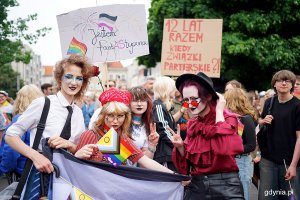 Uczestnicy przemarszu w ramach X Trójmiejskiego Marszu Równości ulicami Gdańska (fot. Mirosław Pieślak)