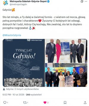 Urodzinowa fala w sieci. Kto złożył życzenia Gdyni?