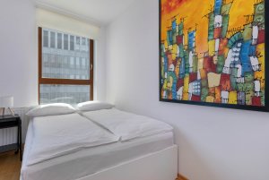 Jedna z sypialni w obiekcie Sea Towers 6A/95