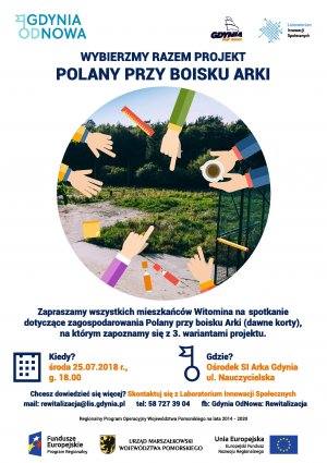 Polana na Witominie - afisz o konsultacjach