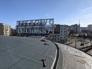 Dach Dworca Podmiejskiego Gdynia Główna w remoncie. Fot. Tomasz Złotoś