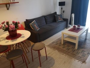 Apartament 3Maja, widok na salon