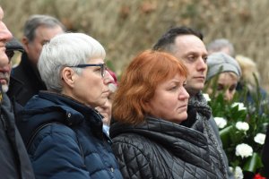 Odsłonięcie tablicy Pamięci Ofiar Stutthof na cmentarzu witomińskim // fot. Lechosław Dzierżak
