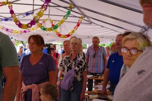 Podczas Święta Działkowca odśpiewano hymn państwowy i hymn działkowca. Zebrani działkowcy wsp&oacute;lnie odśpiewali dwa utwory