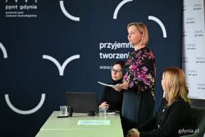 Na zdjęciu: wiceprezydentka Gdyni Oktawia Gorzeńska, kierowniczka Działu Diagnoz i Partycypacji w Laboratorium Innowacji Społecznych Magdalena Warmowska (fot. Michał Puszczewicz) 
