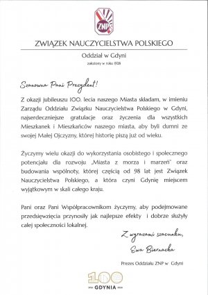  Kto złożył życzenia Gdyni?