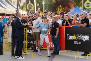 Michał Kwiatkowski z Netcompany INEOS podczas prezentacji drużyn 83. Tour de Pologne 
