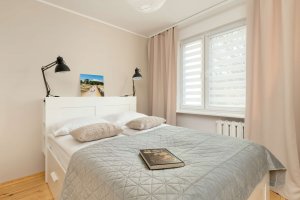 Sypialnia w obiekcie noclegowym Staniewicza 10a/1