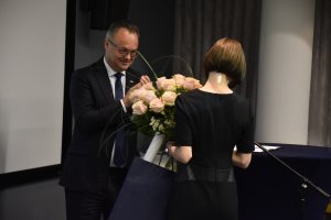 Uroczystość zakończenia misji konsularnej i przejęcia obowiązków odbyła się 9 maja w siedzibie norweskiej firmy DNV GL w Gdyni. Na zdjęciu: Weronika Haustein, nowa Konsul Honorowa Królestwa Norwegii  // fot. Sławomir Okoń