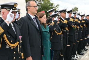 Na zdjęciu (od lewej): Emil Rojek, wicewojewoda, Aleksandra Kosiorek, prezydent Gdyni (fot. Magdalena Starnawska)