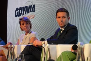 ksandra Mendryk Skarbnik Miasta Gdyni w panelu poświęconym inwestycjom i środkom na ich realizację inwestcji