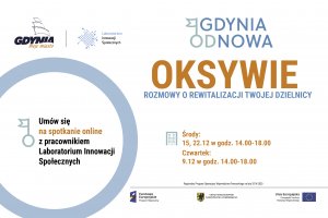 Terminy spotkań dla mieszkańców Oksywia // mat. Laboratorium Innowacji Społecznych