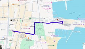 Mapka dojazd do ORP &bdquo;Błyskawica&rdquo; z południa