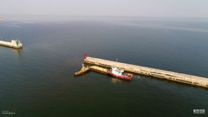 Rozbiórka nabrzeża Gdyńskiego - poszerzenie obrotnicy // fot. Paweł Brutel