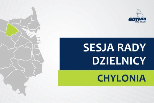 Mapa Gdyni z zaznaczoną na zielno dzielnicą Chylonia.