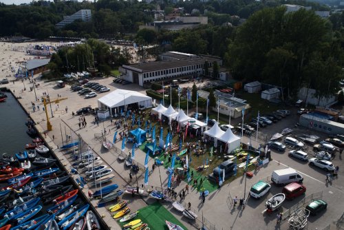 Widok z drona na gdyńska marinę (fot. Robert Hajduk)