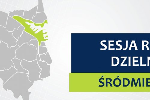 Mapa Gdyni z zaznaczoną na zielono dzielnicą Śródmieście.