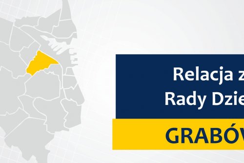 Mapa Gdyni z zaznaczoną na żółto dzielnicą Grabówek.