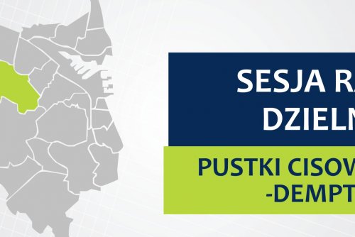 Mapa Gdynia z zaznaczoną na zielono dzielnicą Pustki Cisowskie-Demptowo.