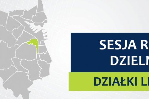 Mapa Gdyni z zaznaczoną na zielono dzielnicą Działki Leśne.