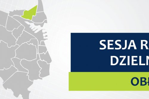 Mapa Gdyni z zaznaczoną na zielno dzielnicą Obłuże.