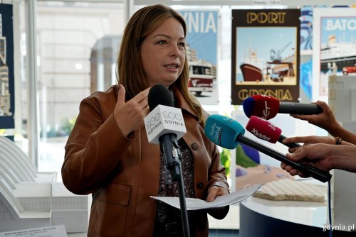 Wiceprezydentka Gdyni Oktawia Gorzeńska opowiedziała o nowych i kontynuowanych projektach w roku szkolnym 2026/2027 (fot. Magdalena Czernek)