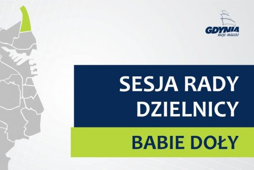 Mapa Gdynia z zaznaczoną na zielono dzielnicą Babie Doły.