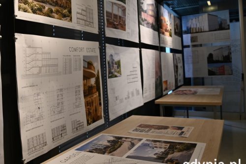Projekty studentów anglojęzycznej grupy projektowania architektonicznego na Wydziale Architektury Politechniki Gdańskiej (fot. Zofia Marczak)