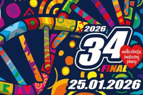 Grafika 34. finału Wielkiej Orkiestry Świątecznej Pomocy (materiały prasowe)