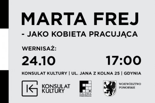 W sobotę 24 października o godz. 17:00 w Galerii Funkcjonalnej Konsulatu Kultury w Gdyni odbędzie się wernisaż wystawy Marty Frej „Jako kobieta pracująca” (grafika. mat. prasowe Marta Frej)