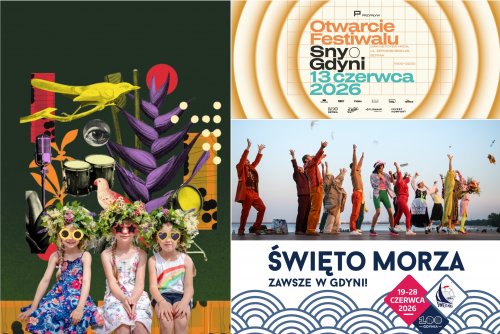 Przed nami kulturalne lato w Gdyni (fot. mat. pasowe miasta Gdyni, Fundacji Przypływ oraz zdj. Sceny Letniej: Roman Jocher/archiwum)