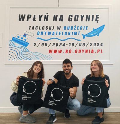 W Wymiennikowni powstał specjalny mural zachęcający do głosowania w Budżecie Obywatelskim 2024 // fot. Wymiennikownia