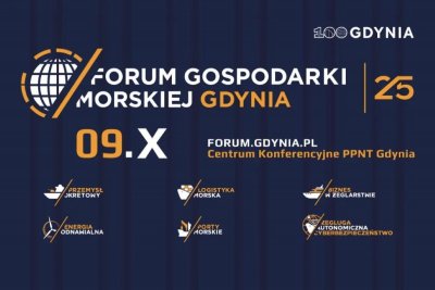 Grafika organizatora Forum Gospodarki Morskiej Gdynia.