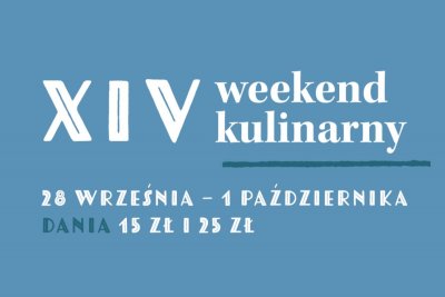 Grafika promująca XIV Weekend Kulinarny // materiały prasowa