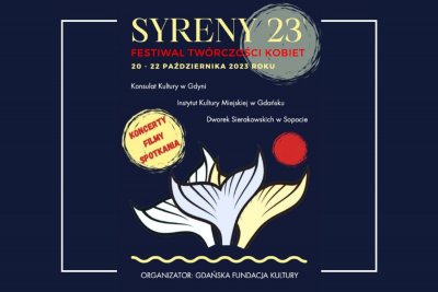 Grafika promująca Festiwalu Twórczości Kobiet „Syreny” // materiały prasowe
