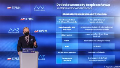 Kwarantannę narodową zapowiedział Adam Niedzielski, minister zdrowia // fot. Adam GUZ (Kancelaria Prezesa Rady Ministrów)