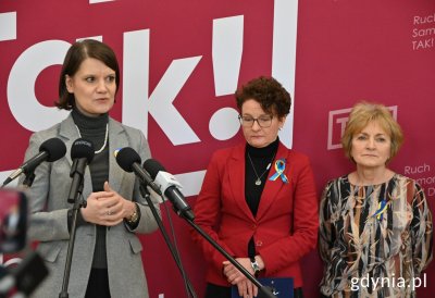 Na zdj. (od lewej): wiceprezydent Gdyni Katarzyna Gruszecka-Spychała, wiceprezydent Sopotu Magdalena Czarzyńska-Jachim i wójt gminy Pruszcz Gdański Magdalena Kołodziejczak // fot. Magdalena Śliżewska