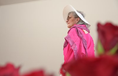 Pokaz mody i kreacji stworzonych przez seniorów// fot. Karolina Szypelt