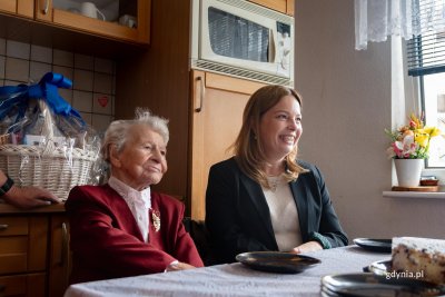 Maria Michalska i Oktawia Gorzeńska, wiceprezydentka Gdyni (fot. Aneta Marczak)