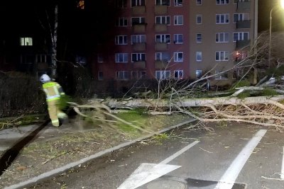 Rok 2022 rozpoczął się dla strażaków z OSP Wiczlino od usuwania skutków najsilniejszej od lat wichury nad Polską 