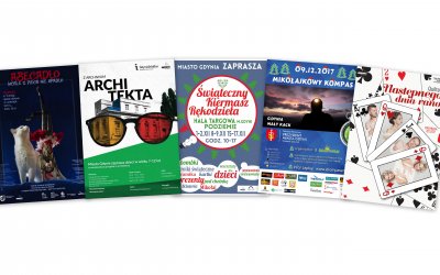 Plakaty z weekendowymi wydarzeniami