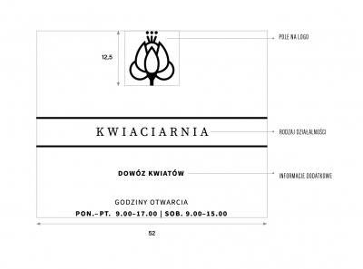 Projekt szyldu/mat. Stowarzyszenia Traffic Design