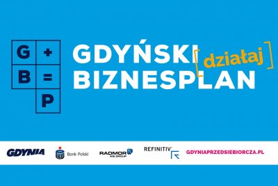 Grafika promująca konkurs Gdyński Biznesplan 2020 // materiały prasowe