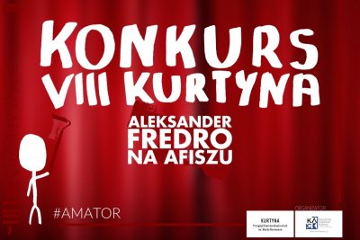 Grafika promująca konkurs „Aleksander Fredro na afiszu” // materiały prasowe stowarzyszenia KACK