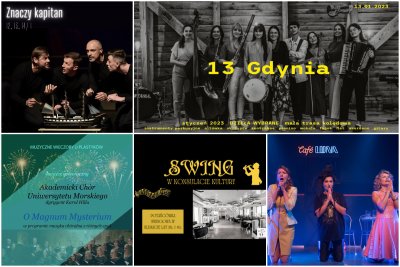 collage grafik teatralnych i koncertowych