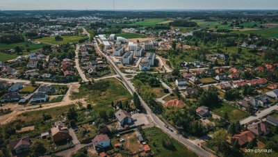 Chwarzno-Wiczlino z lotu ptaka (fot. Marcin Mielewski, Zarząd Dróg Miejskich)