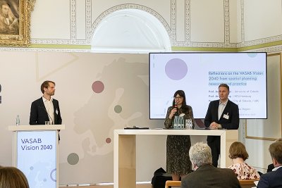 Konferencja ekspercka VASAB w Wismarze, reprezentująca Związek Miast Bałtyckich Paulina Szewczyk (w środku), fot. Margarita Volosina (VASAB). 