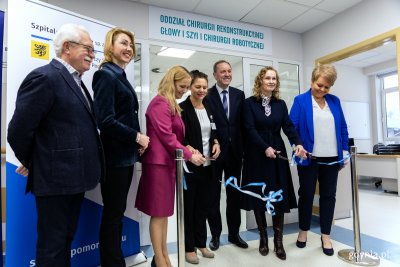 Otwarcie Oddziału Chirurgii Rekonstrukcyjnej Głowy i Szyi i Chirurgii Robotycznej w Szpitalu Morskim im. PCK w Gdyni. Fot. Przemysław Kozłowski