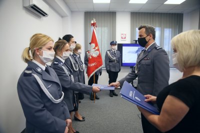 Obchody Święta Policji w komisariacie policji w Chwarznie. Fot. Przemysław Kozłowski