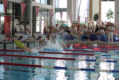 Start podczas gdyńskiego Delfinarium (fot. Kamil Złoch / archiwum)